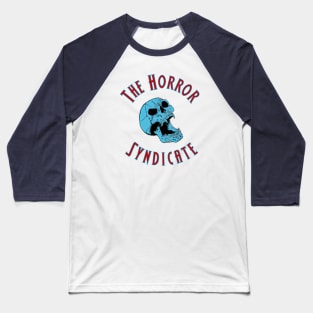 The Horror Syndicate Blue Logo Baseball T-Shirt